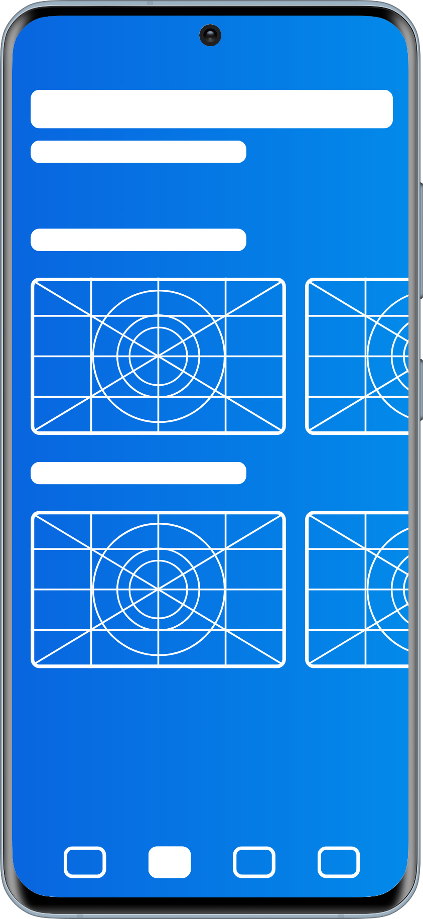 Capture d'écran d'une application en développement